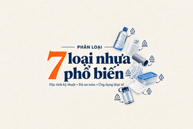 Phân loại 7 loại nhựa phổ biến: Đặc tính kỹ thuật, Độ an toàn & Ứng dụng thực tế