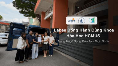 Labee đồng hành cùng Khoa Hóa học Trường Đại học Khoa học Tự nhiên trong hoạt động đào tạo thực hành.