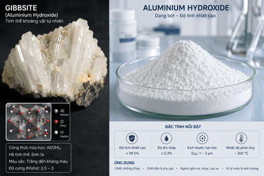 Aluminium Hydroxide (Al(OH)₃) là gì? Tính chất, Ứng dụng & Lưu ý an toàn kỹ thuật