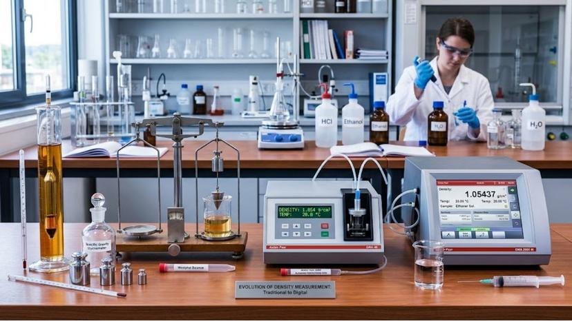 Các thiết bị đo tỷ trọng từ cổ điển đến hiện đại ứng dụng trong phòng thí nghiệm