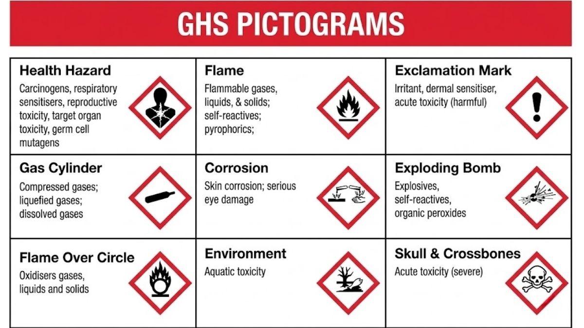 Bảng phân loại hóa chất phòng thí nghiệm theo hệ thống GHS và theo danh mục Nghị định 113