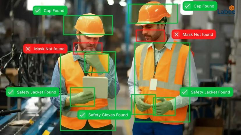 Đồ họa mô phỏng thuật toán Computer Vision đang nhận diện khung xương